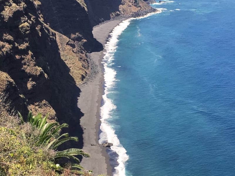 cliff and beach in tenerife
