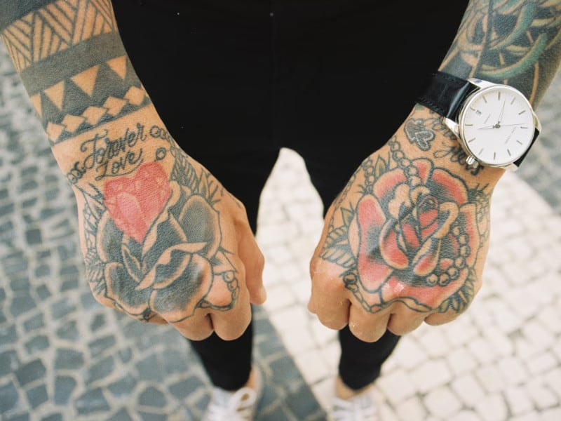 man with tattoos in porto