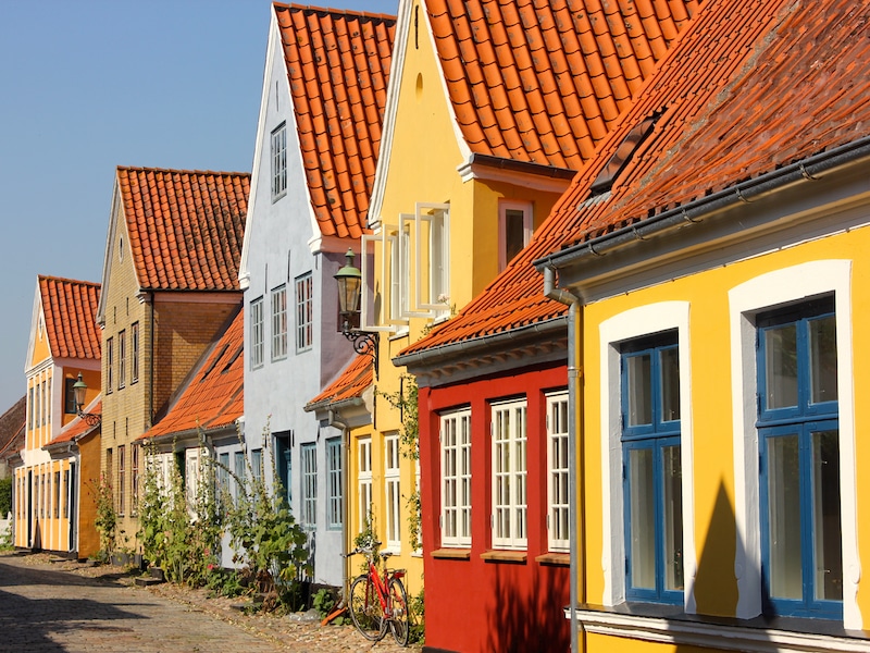 colorful house in denmark
