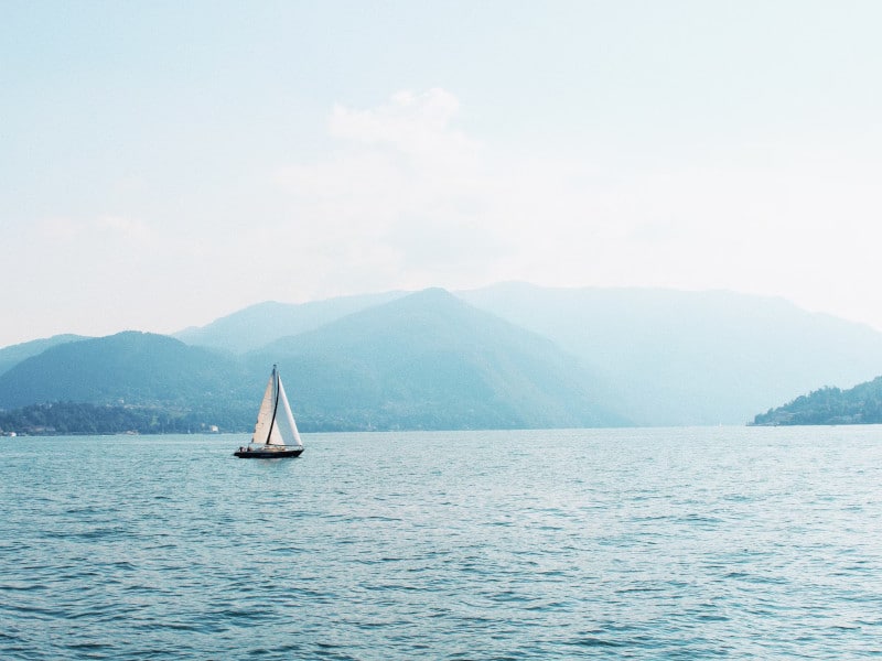 boat on Lake Como