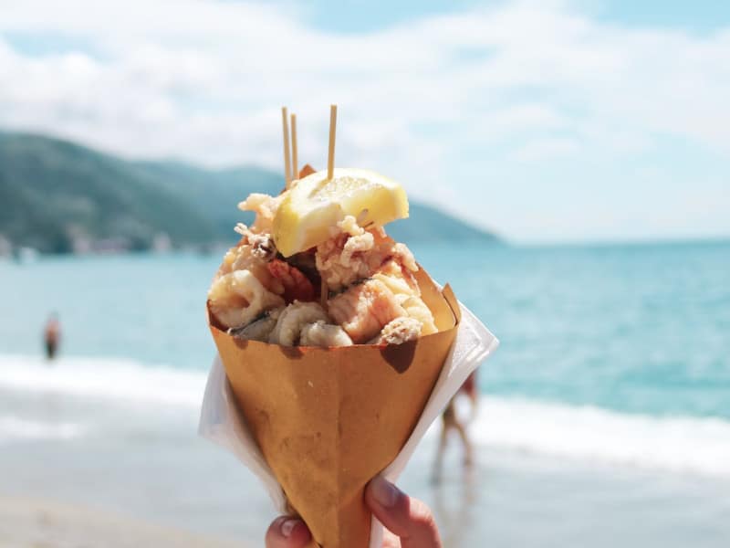 seafood cone