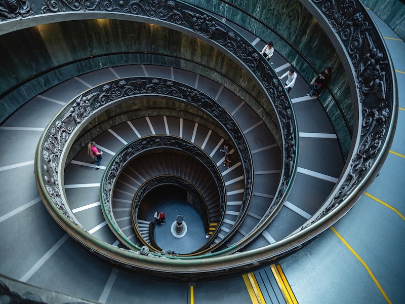 Vatican City spiral staircase