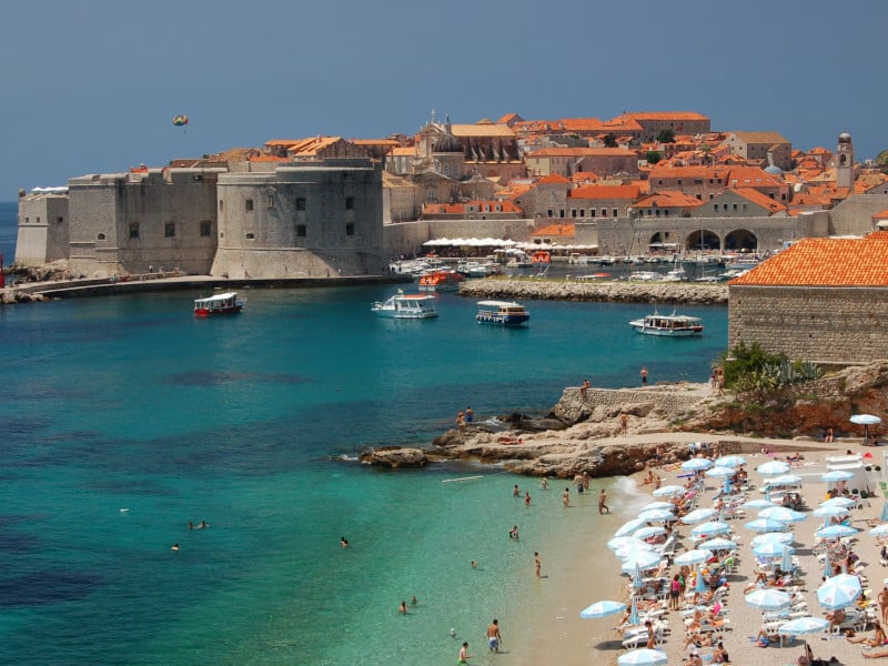 a beach in Dubrovnik
