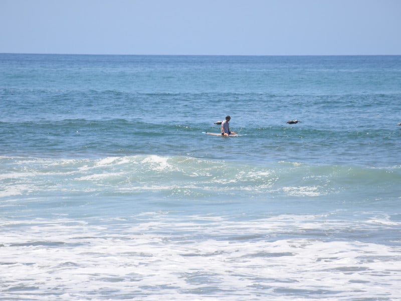 a surfer near Puerto Vallarta