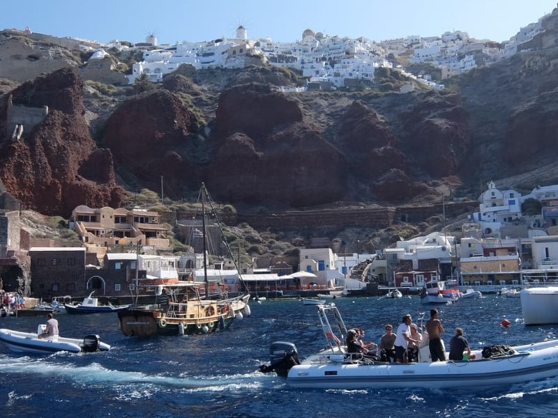 Santorini fishing bay