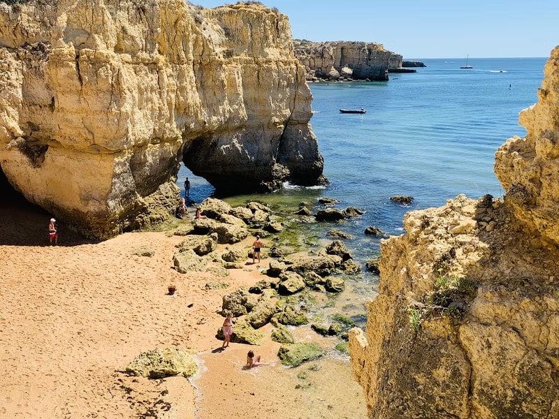 A rocky cove in the Algarve