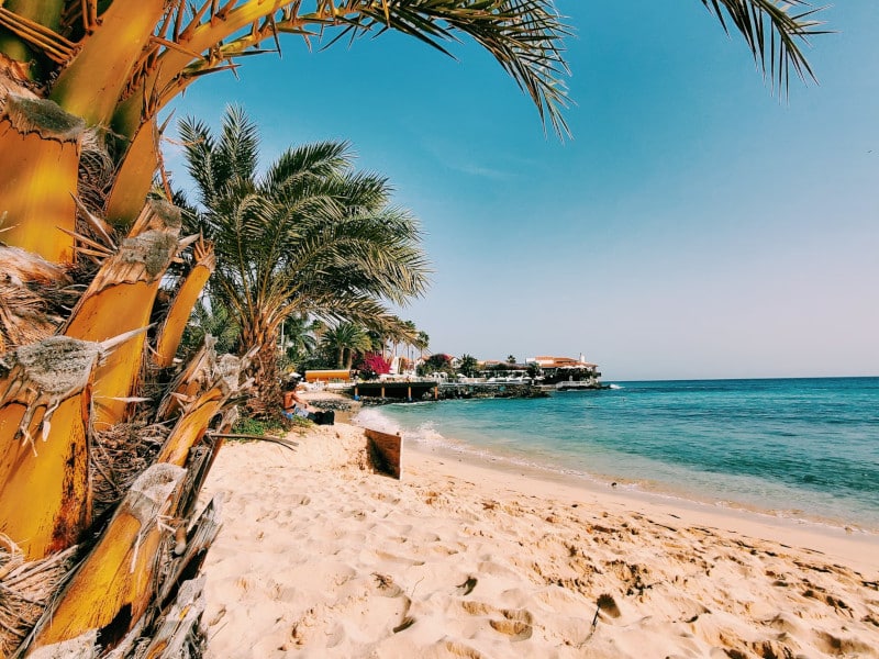 A beach in Cape Verde