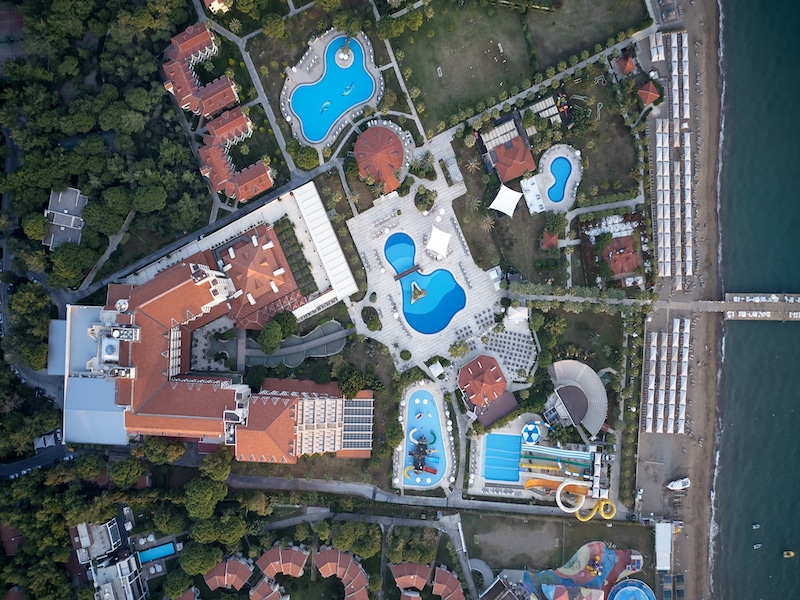 Water park from above