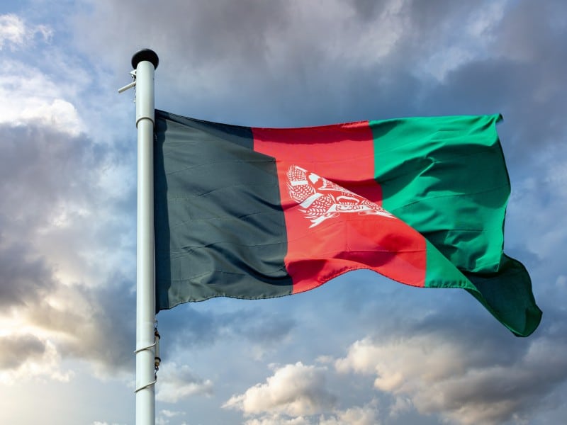 Flag in Afghanistan