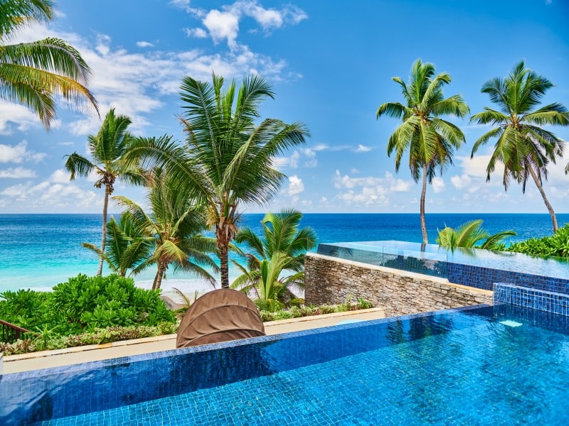 Luxury pool in the Seychelles