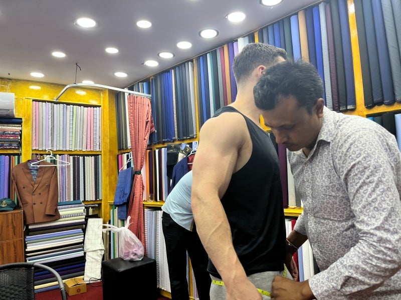 Tailor suit shop in Thailand