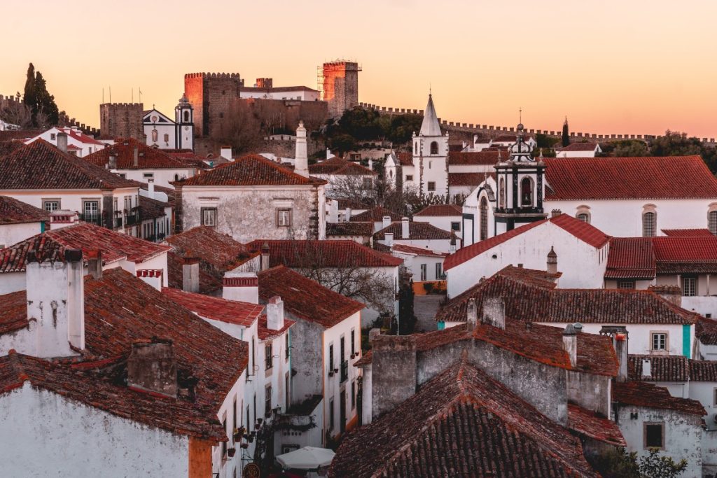 sunset in Obidos